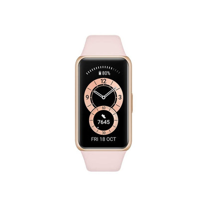 Huawei Band 6 1.47" AMOLED Smart Watch with SpO2 Blood Oxygen Monitoring (Android and iOS) — Sakura Pink