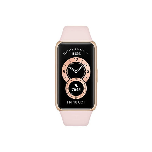Huawei Band 6 1.47" AMOLED Smart Watch with SpO2 Blood Oxygen Monitoring (Android and iOS) — Sakura Pink
