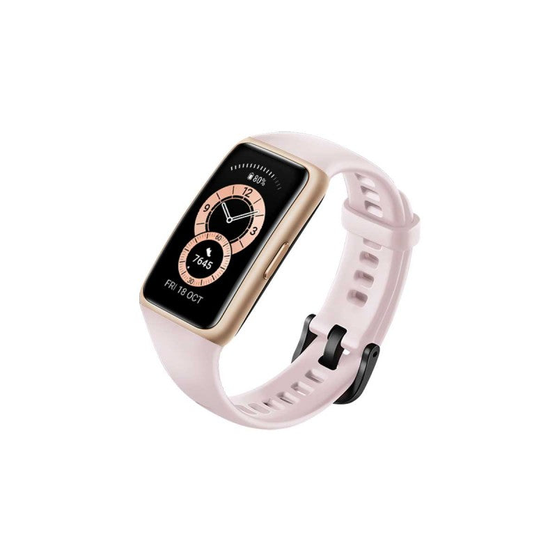 Huawei Band 6 1.47" AMOLED Smart Watch with SpO2 Blood Oxygen Monitoring (Android and iOS) — Sakura Pink