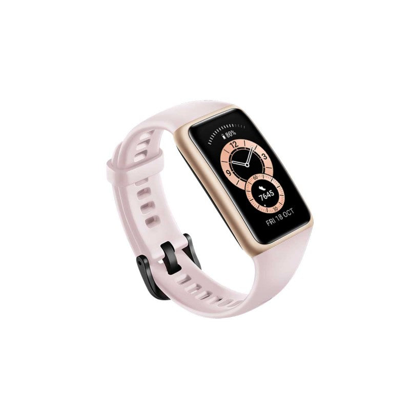 Huawei Band 6 1.47" AMOLED Smart Watch with SpO2 Blood Oxygen Monitoring (Android and iOS) — Sakura Pink