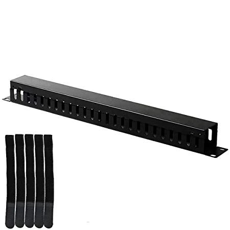 Acconet Server Rack Cable Management Bracket 1U, Black
