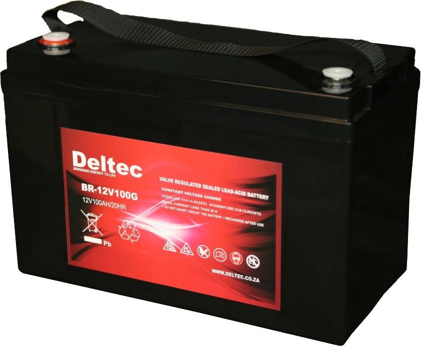 Deltec 12V 100AH Sealed GEL Battery