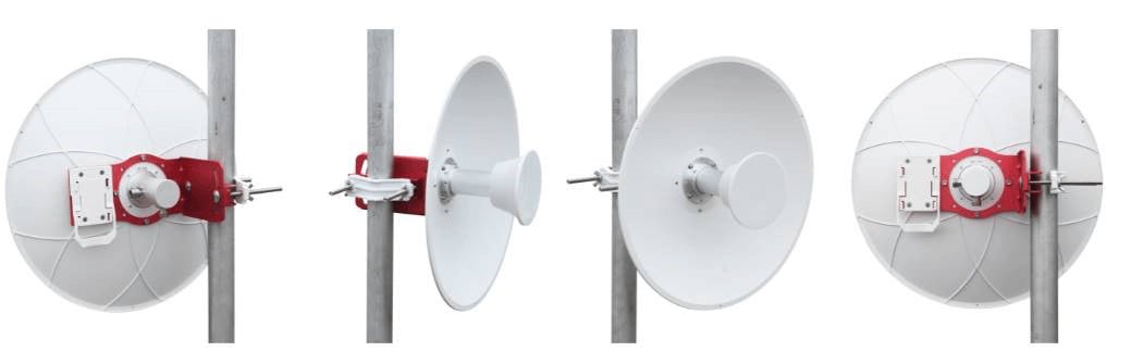 5GHz - Parabolic Dish - 25dBi - Dual Polarized, Wideband (4940-6500), 1.3ft, N(F)x2 - Vice-Tech