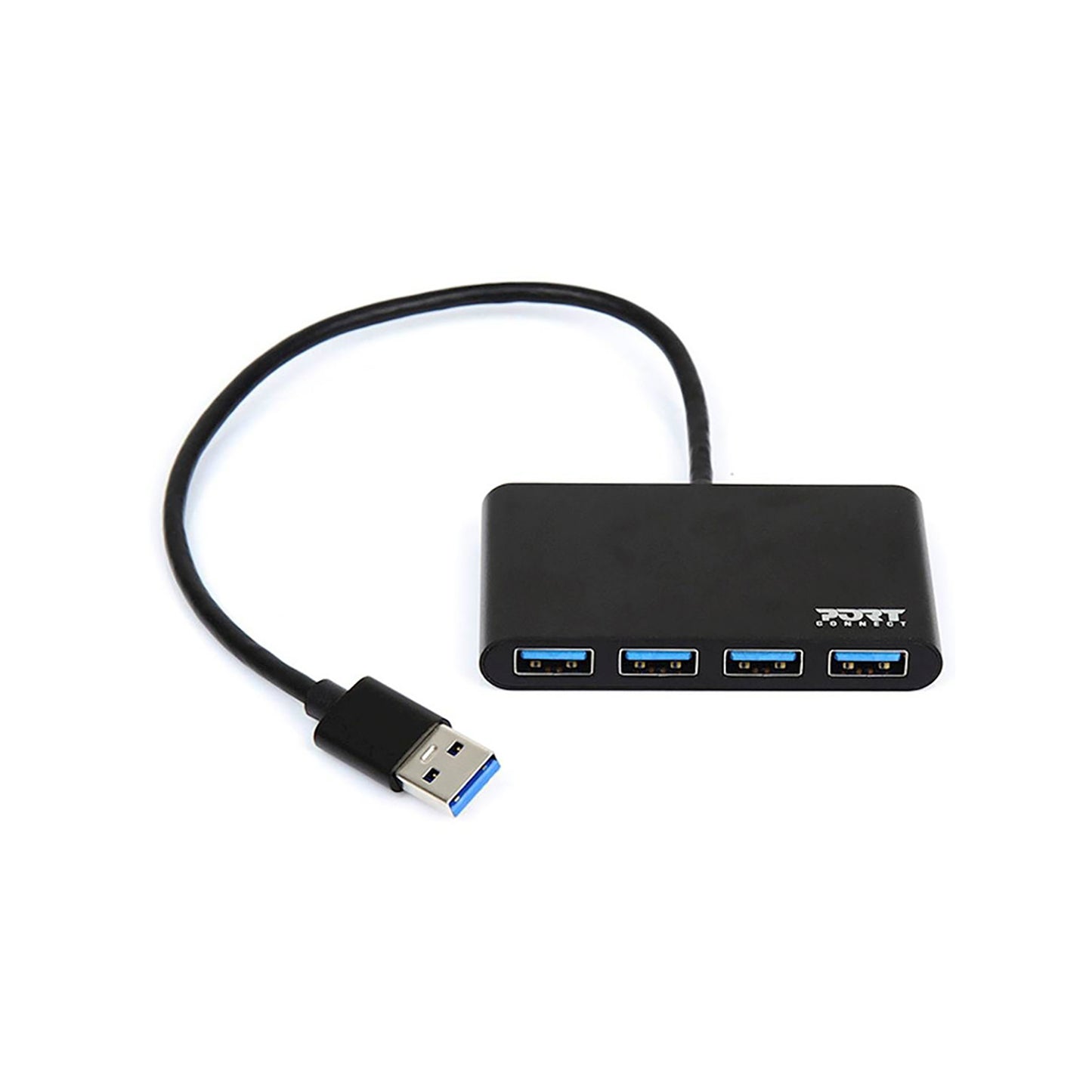 Port Usb3.0 Black Plug & Play 4 Port Hub