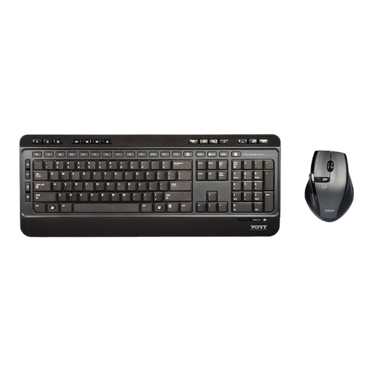 Port Black Wireless Keyboard & Mouse Combo
