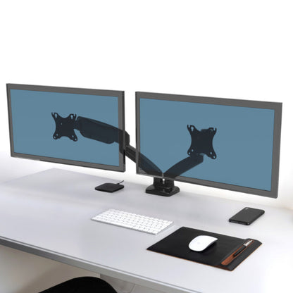 Port Dual Screen Vesa Mountable Up To 32" Desk Monitor Arm