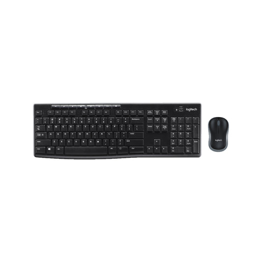Logitech Mk270 Wireless Keyboard And Mouse Combo, Black