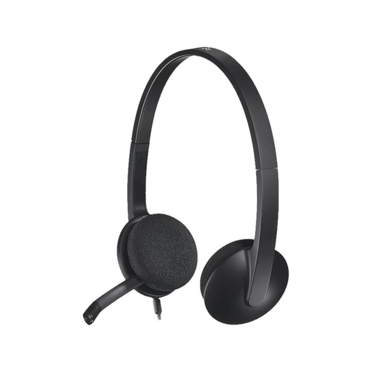 Logitech H340 Usb Computer Headset With Noise Canceling Mic, Black