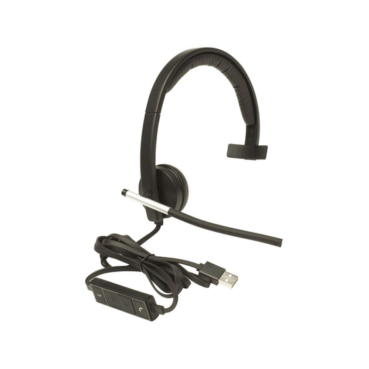 Logitech H650 E Wired Usb Headset Mono, Black