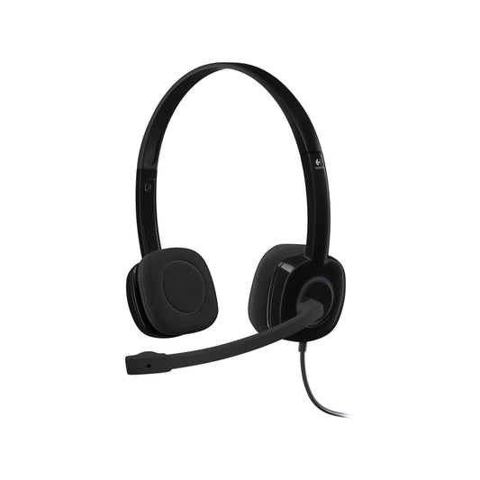 Logitech H151 Wired Stereo Headset, With 3.5 Mm Audio Jack Connection