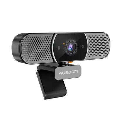 Ausdom AW616 2K PC Web Camera with Built in Speakers - Black