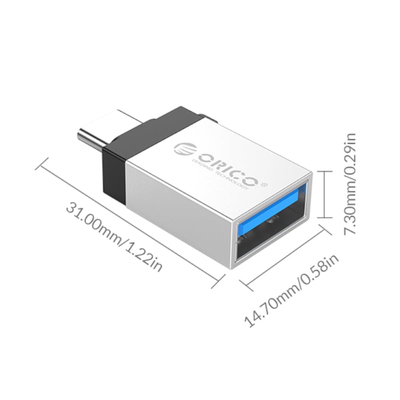 ORICO Type C to USB 3.0 Adaptor - Silver