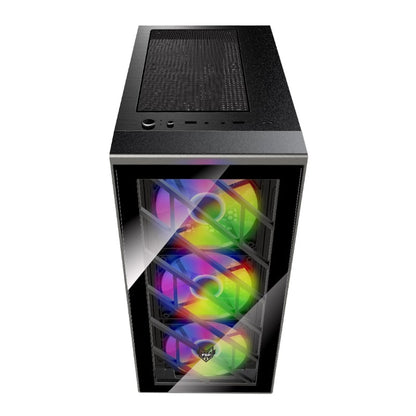 FSP CMT192 ATX Gaming Chassis Tempered Glass side panel - Black