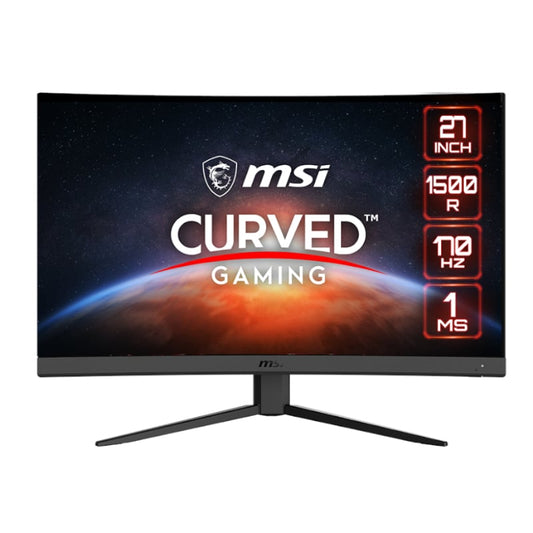 MSI Optix G27CQ4 E2 Curved Gaming Monitor 170Hz VA Anit Glare Free Sync 27" 1500R-Black