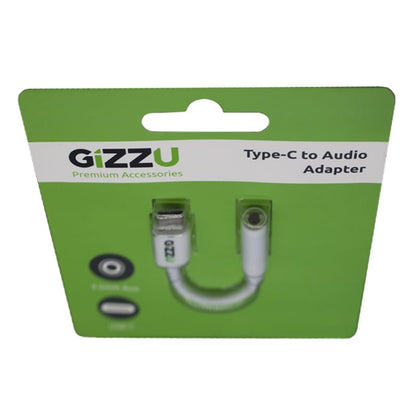 GIZZU USB-C to Audio Adapter - White