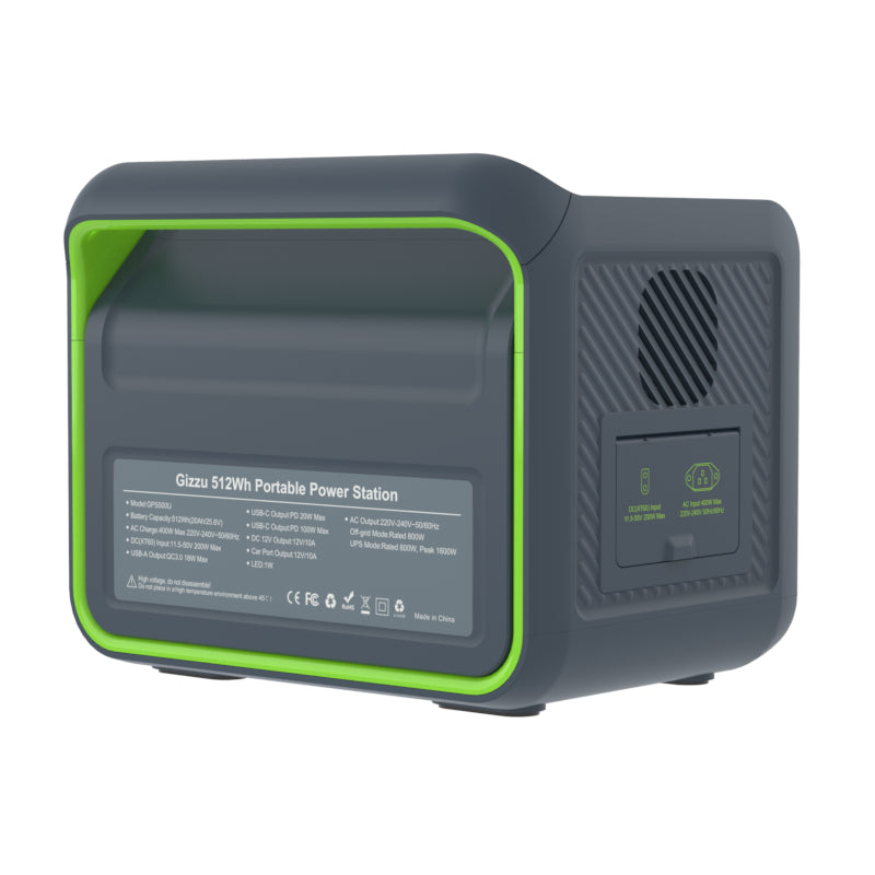 Gizzu Hero 512Wh 800W Portable Power Station