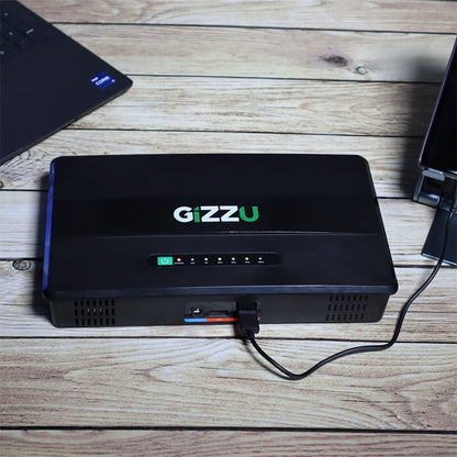 GIZZU 100W 46Wh 14400mAh Mini POE DC UPS - Black