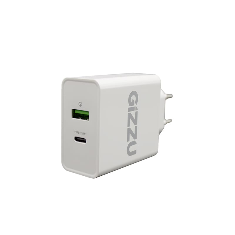 GIZZU Wall Charger Type C 36W PD QC3.0 18W - White