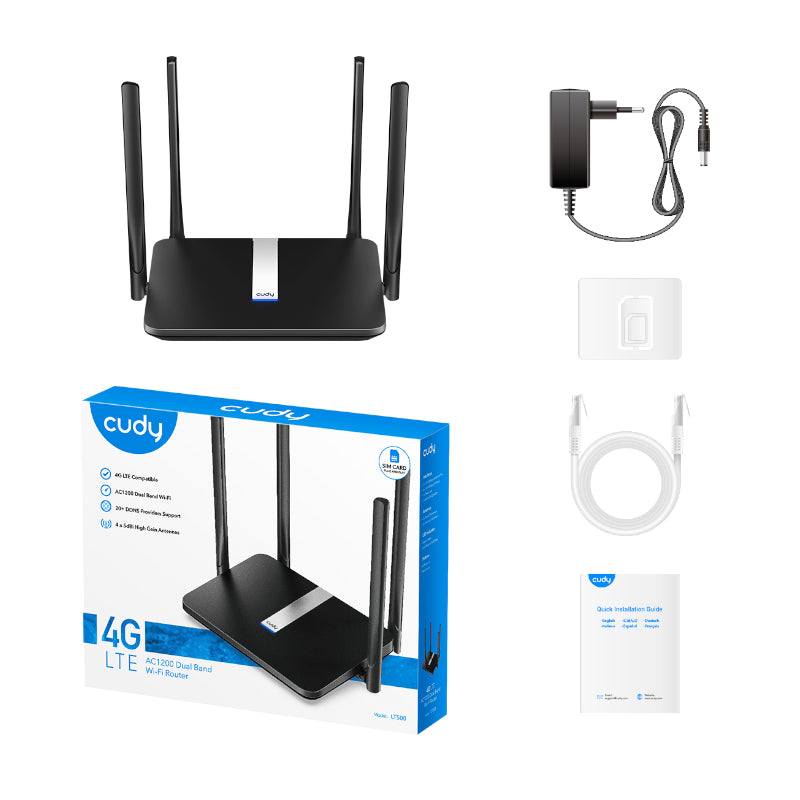 Cudy AC1200 WiFi 4G LTE Cat4 Router