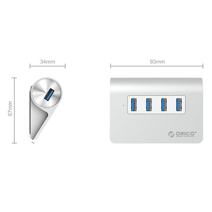 ORICO 4 Port USB3.0 HUB Aluminium