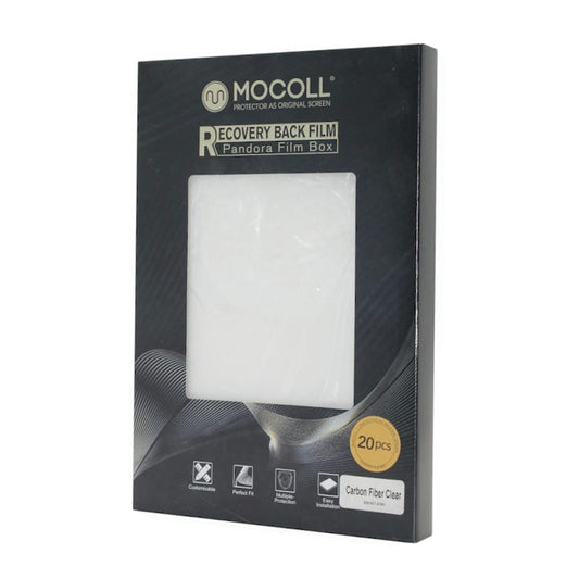 Mocoll Recovery Back Film Carbon Fiber Pandora Film Box 20 Pack - Clear