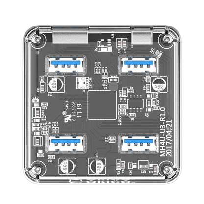 ORICO 4 Port USB3.0 Transparent Hub | MH4U-U3-03-CR-BP