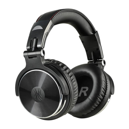 Oneodio Pro 10 Professional Wired Over Ear DJ and Studio Monitoring Headphones - Black