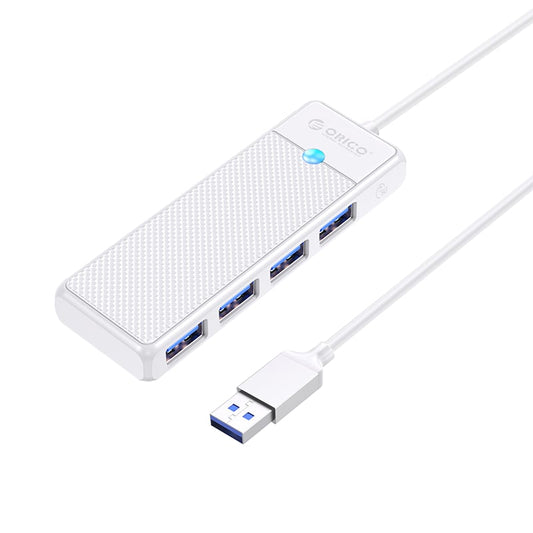 ORICO PW Series 4-Port USB3.0 Hub | USB-A | USB-A3.0 x 4 (5GBPS Sharing) | 15cm |White