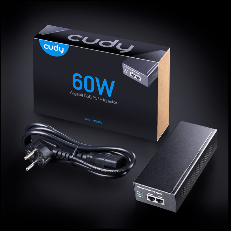 Cudy 60W Gigabit PoE+ Injector