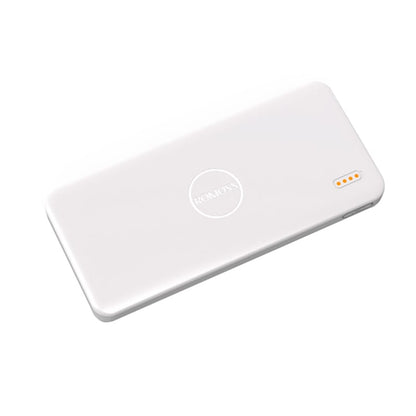 Romoss Pulse 10 10000mAh Input: Micro USB 5V 2.1A|Output: 1 x USB 5V 2.1A|1 x USB 5V 1A Power Bank - White