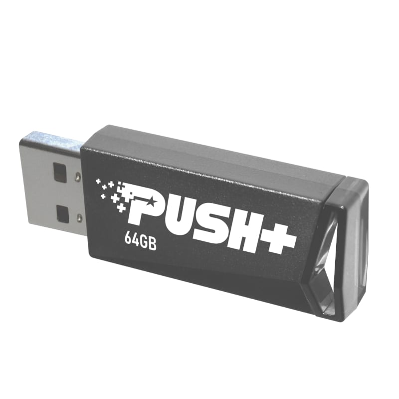 Patriot Push+ 64GB USB3.1 Flash Drive - Grey