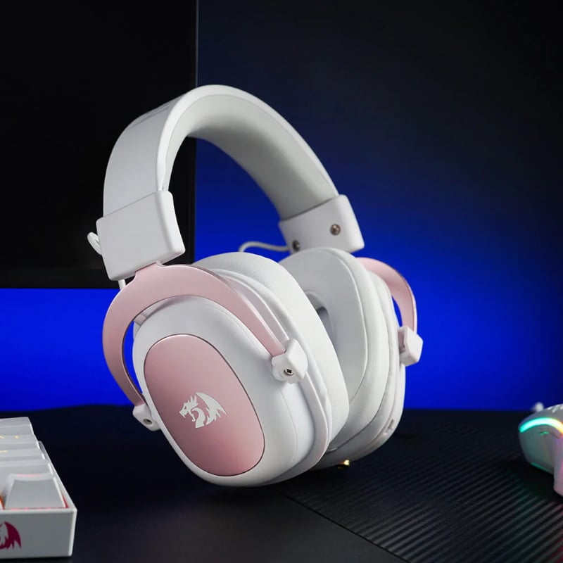 REDRAGON Over-Ear ZEUS 2 USB Gaming Headset - White