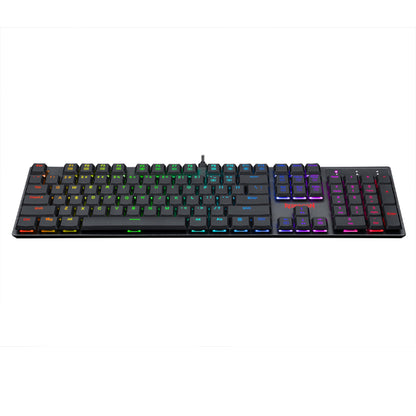 REDRAGON APAS PRO RGB 104 Key Super-Slim Mechanical Gaming Keyboard - Black