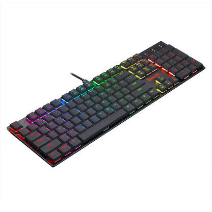 REDRAGON APAS PRO RGB 104 Key Super-Slim Mechanical Gaming Keyboard - Black