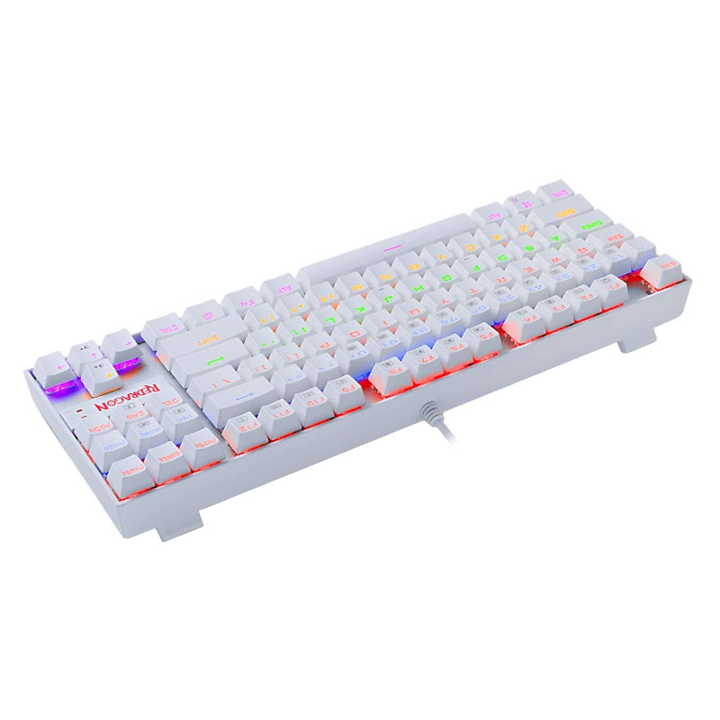 REDRAGON KUMARA Mechanical 87 Key|RGB Backlit Gaming Keyboard - White