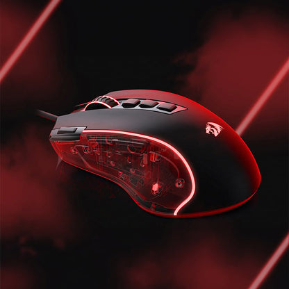 REDRAGON PREDATOR 4000DPI RGB Ergo Gaming Mouse - Black