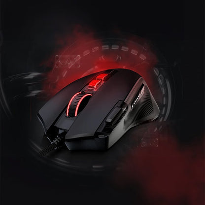 REDRAGON PREDATOR 4000DPI RGB Ergo Gaming Mouse - Black