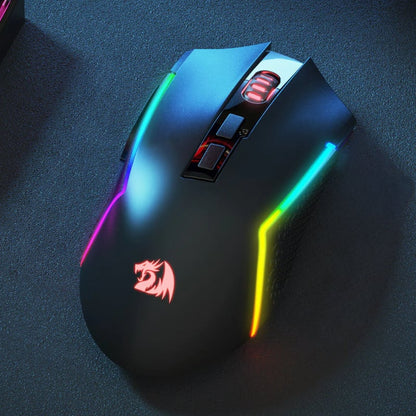 REDRAGON Trident Pro 8000DPI RGB Gaming Mouse - Black