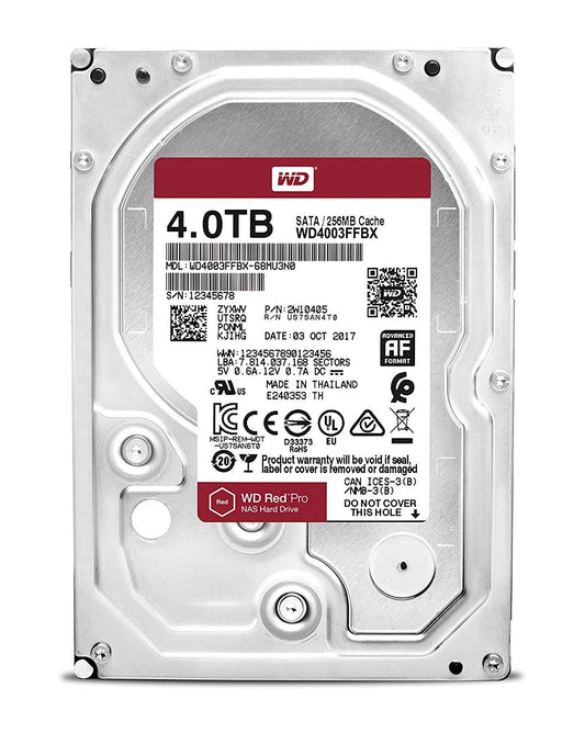 WD Red Pro 4TB 256MB 3.5" SATA HDD