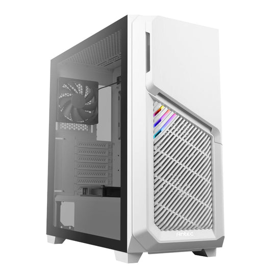 Antec DP502 ATX | Micro-ATX | ITX ARGB Mid-Tower Gaming Chassis - White - Vice-Tech