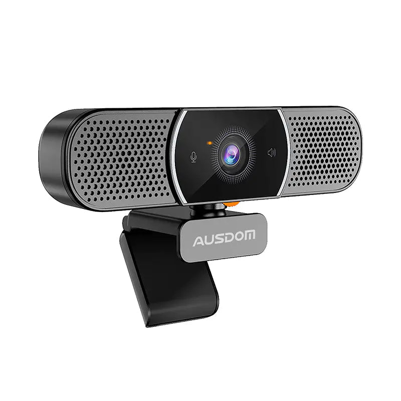 Ausdom AW616 2K PC Web Camera with Built in Speakers - Black - Vice-Tech