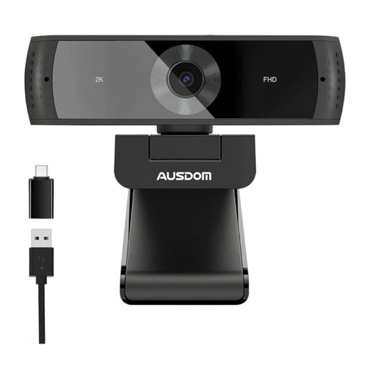 Ausdom AW651S 2K PC Web Camera - Black - Vice-Tech