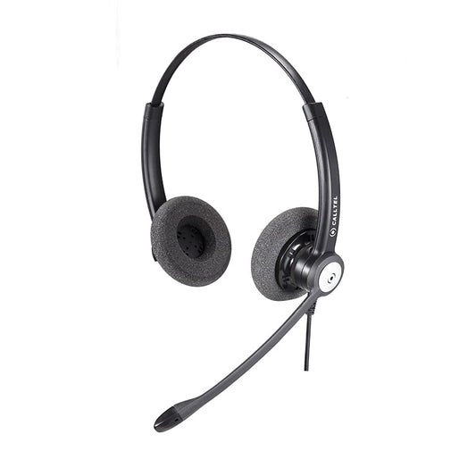 Calltel HW333N Stereo-Ear Headset - Noise-Cancelling Mic - Quick Disconnect Connector - Vice-Tech