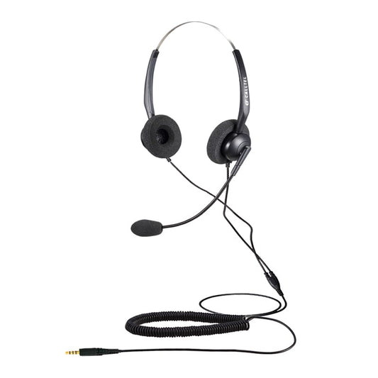 Calltel T800 Stereo-Ear Headset - Noise-Cancelling Mic - Single 3.5mm Jack - Vice-Tech