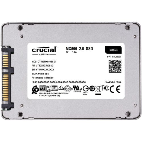 Crucial MX500 500GB 2.5" SATA 3D NAND SSD - Vice-Tech