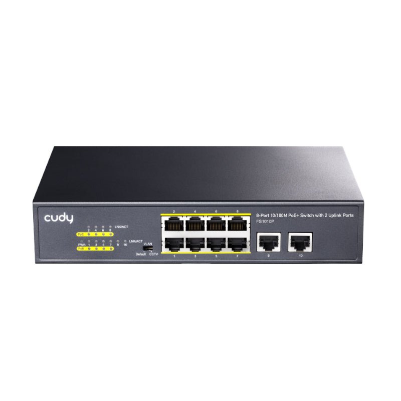 Cudy 10-Port Unmanaged PoE+ Switch | FS1010P - Vice-Tech