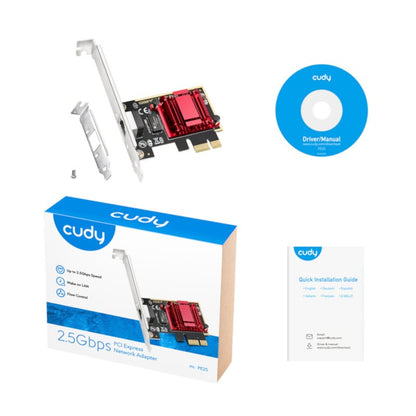 Cudy 2.5Gbps PCI-E Ethernet Adapter - Vice-Tech