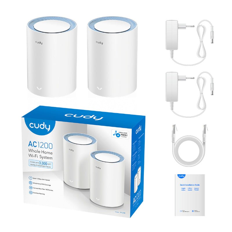 Cudy AC1200 Wi-Fi Mesh Kit 2 Pack - Vice-Tech