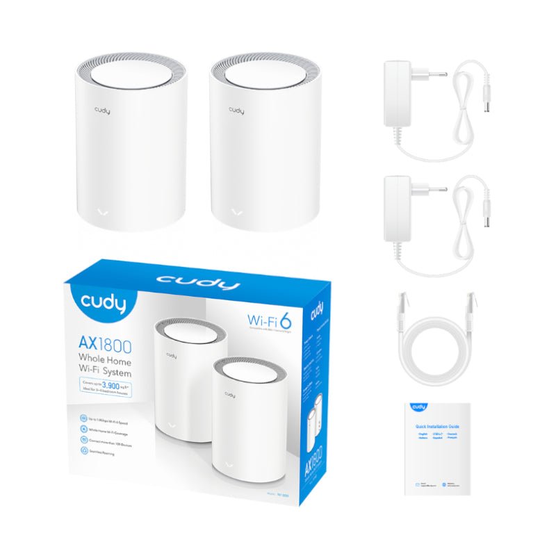 Cudy AX1800 WiFi 6 Mesh Kit 2-Pack - Vice-Tech