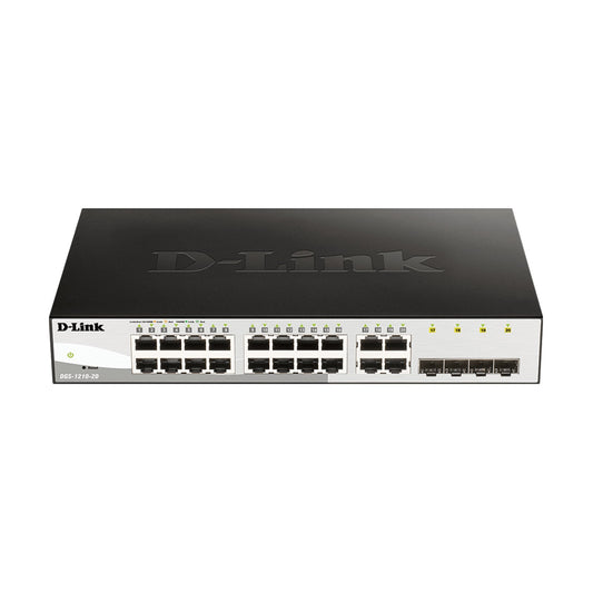 D Link 20 Port Smart Managed Switch 16 X 1 Gbe Ports 4 X 1 Gbps Sfp Ports Rackmount Form Factor - Vice-Tech
